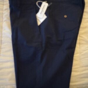 Navy Blue Pants Tommy Bahama flat front shorts size 38 new with tags